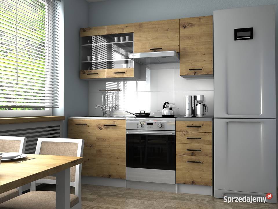 Kuchnia PAMELA 18 m biały dąb artisan Brody