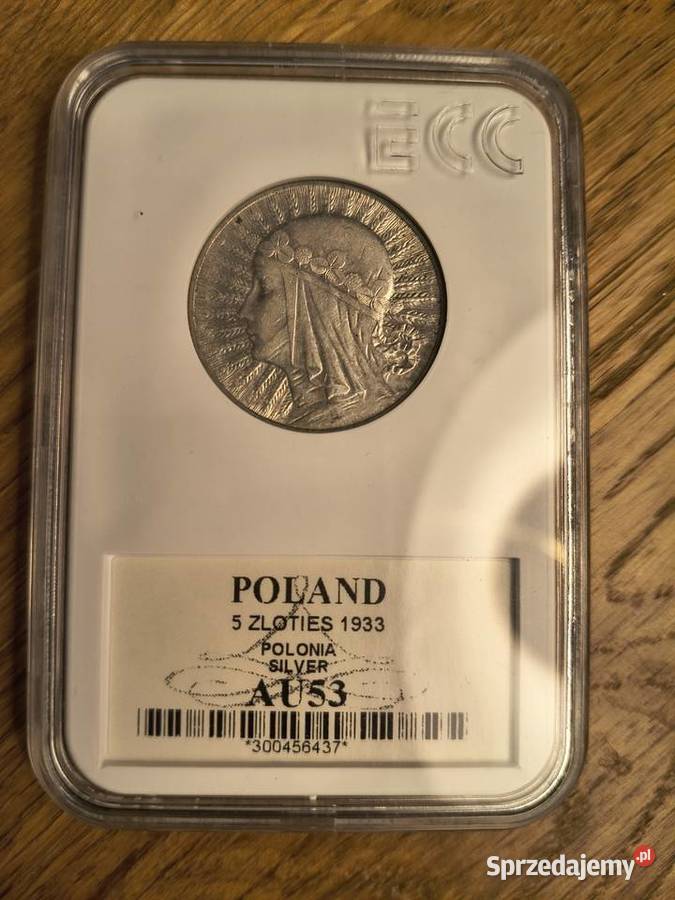5 1933 Polonia grading GNC nota AU 53