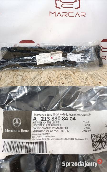 MERCEDES E W213 AMG PODKŁADKA MOCOWANIE TABLICY Pleszew sprzedam