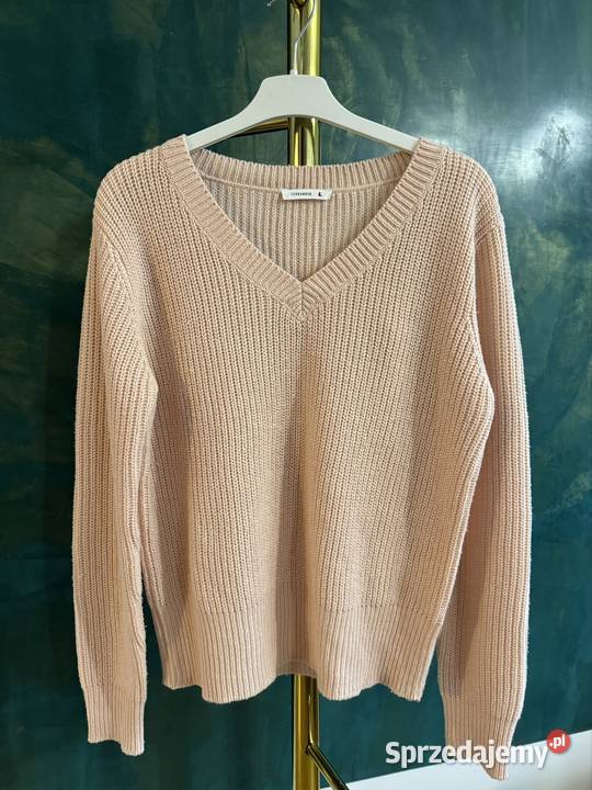 Sweter damski L Terranowa róż pudrowy perełka Rozmiar 40(L) Częstochowa