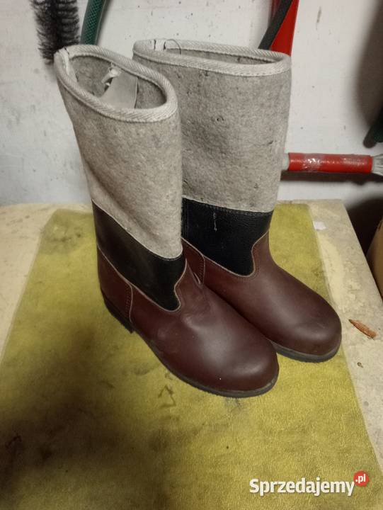 Buty zimowe filcowe skurofilce PRL Pozostałe Ogrodzieniec
