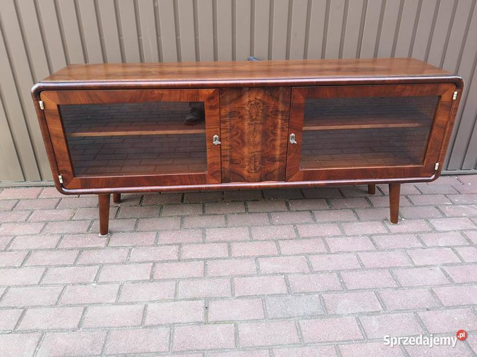 Komoda ARTDECO Orzech RTV Niska Unikat 155 Stara
