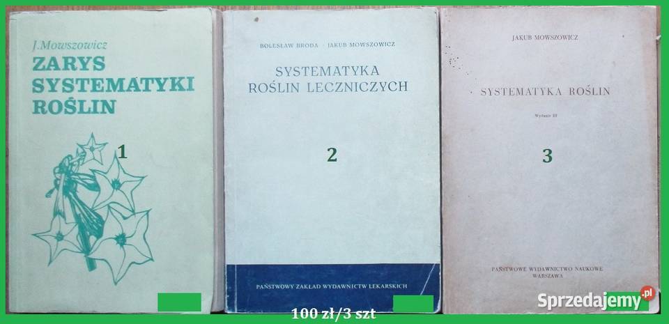 Systematyka roślin Broda Mowszowicz Przewodnik Łódź sprzedam