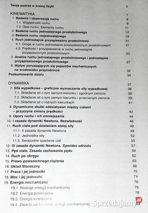 Fizyka i astronomia Mechanika i ciepło Moduł 2 Rok wydania 2003