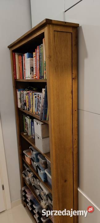 Brązowy drewniany regał na książki chyba Ikea 180cm dolnośląskie