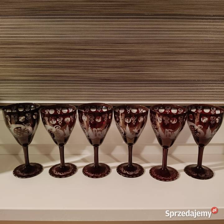 Kieliszki Egermann Bohemia 6 sztuk Gryfino