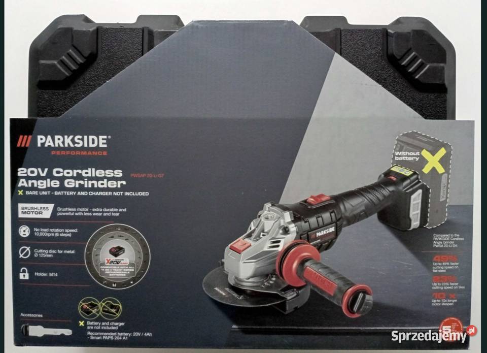Szlifierka katowa parkside performance 20V PWSAP Szlifierki kątowe Rzeszów