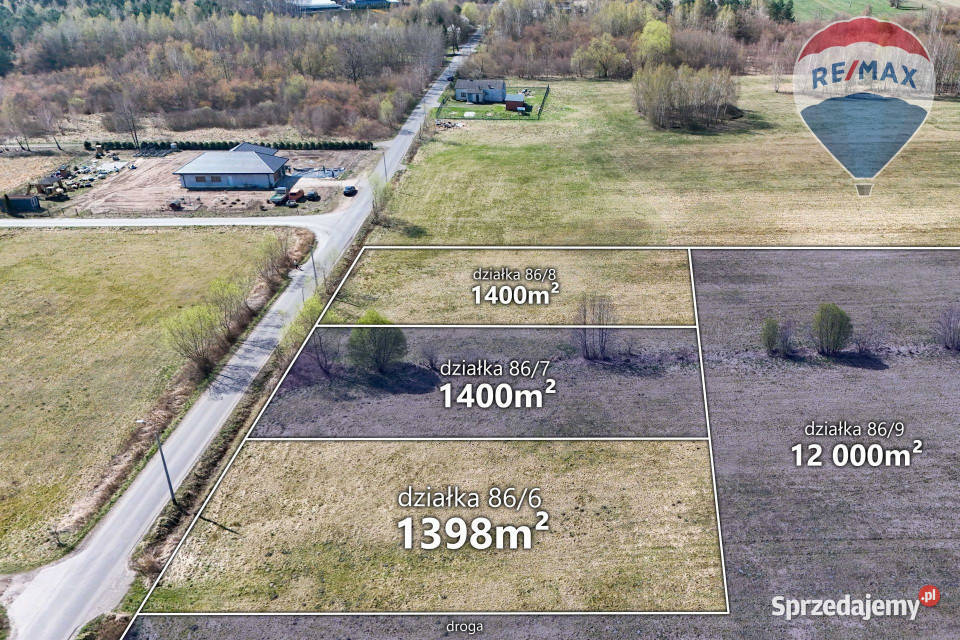Działka 13 400 m2 z warunkami zabudowy Ładne