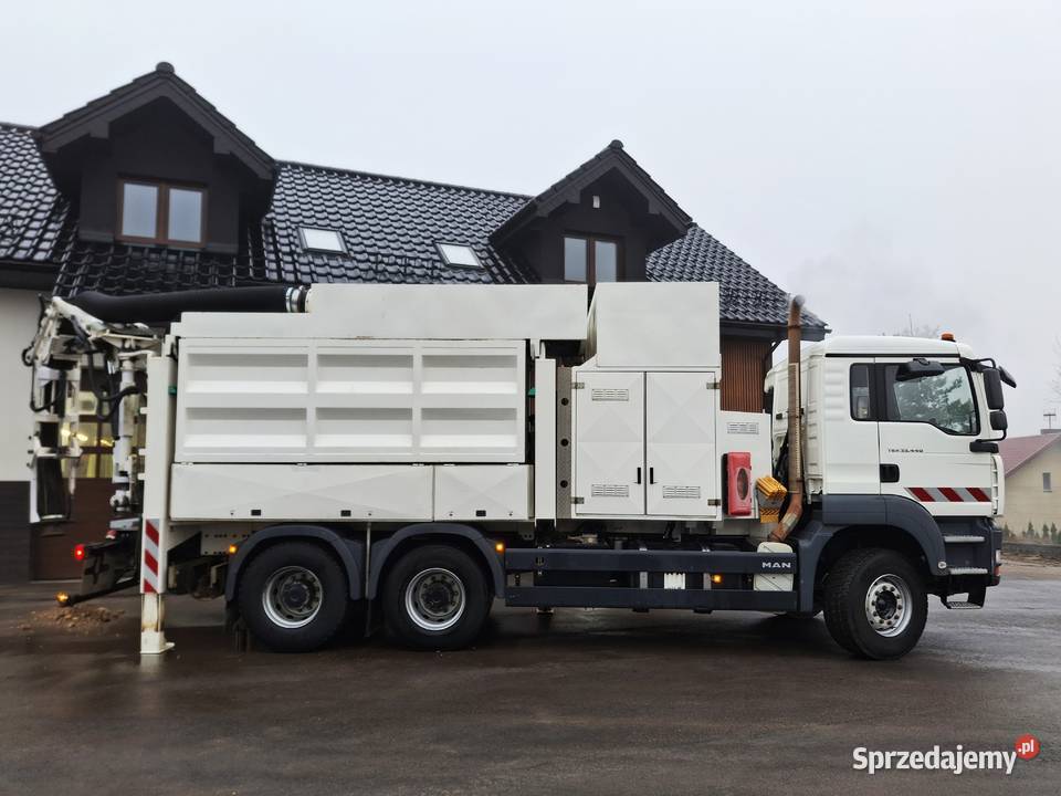 MAN TGA 33440 Koparka Ssąca MTS Odkurzacz pomorskie Sierakowice