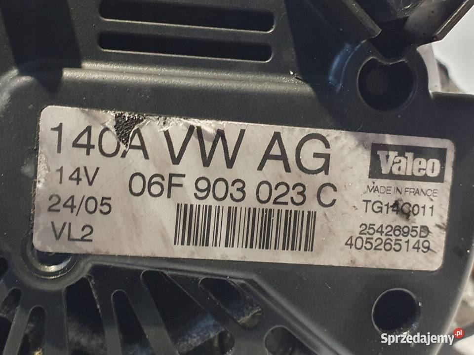 ALTERNATOR Skoda Octavia II Audi A3 8P VW Golf V Chełm sprzedam