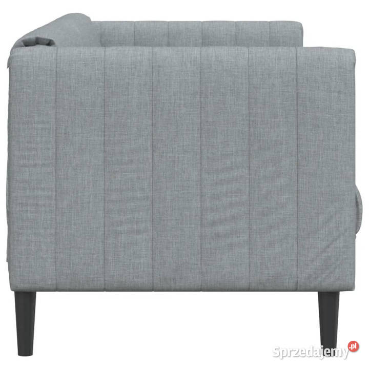 Sofa 2osobowa jasnoszara tapicerowana tkaniną mazowieckie Warszawa