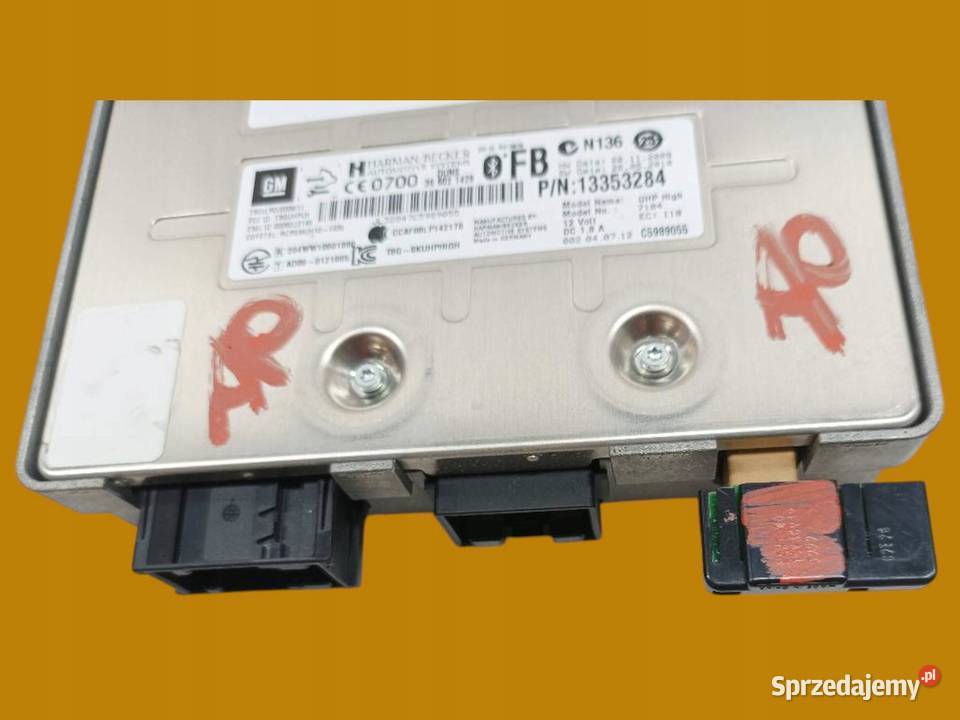 MODUŁ BLUETOOTH 13353284 Opel Astra IV 2009 J Rok produkcji 2012 Układ elektryczny, zapłon sprzedam