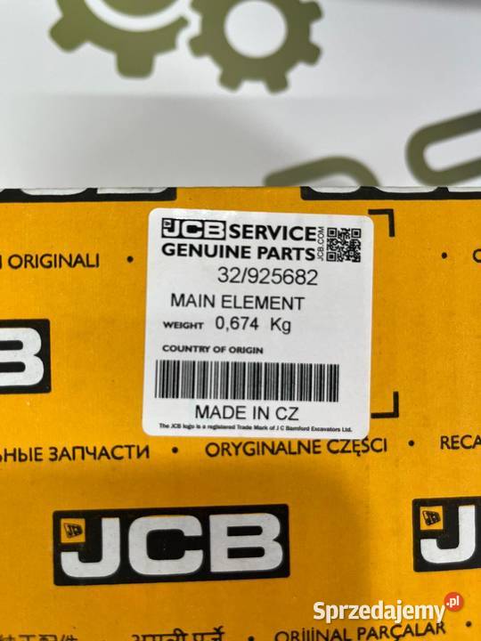 Filtr powietrza główny 3CX 4CX JCB 32925682 Grodzisk Wielkopolski