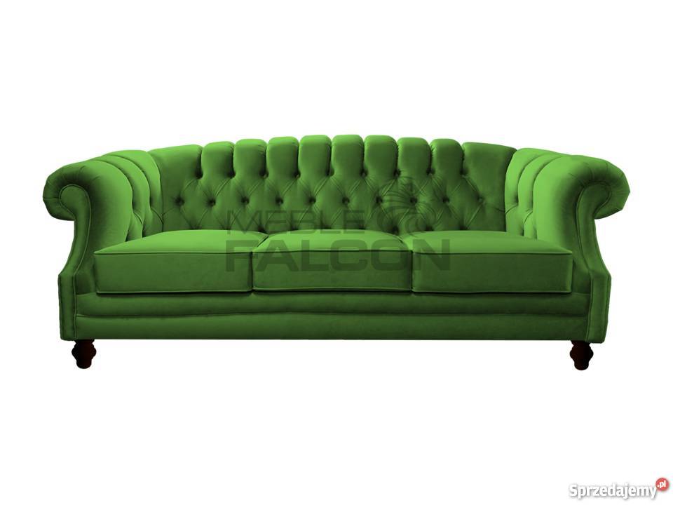 Pikowana sofa Chesterfield Melford PRODUCENT brązowy/beżowy sprzedam