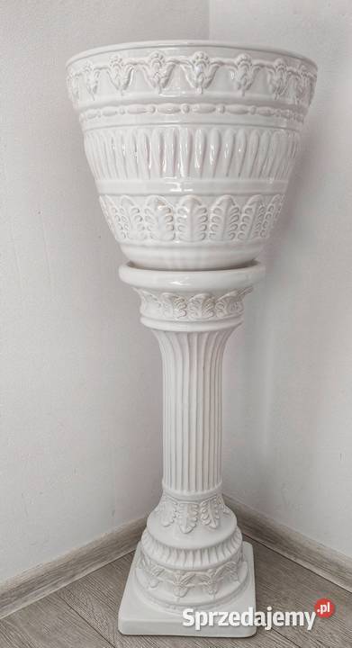 Ceramiczny postument z donicą Antyki Grodzisk Mazowiecki