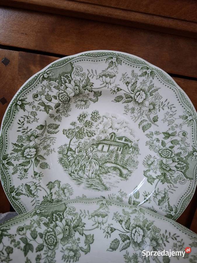 Unikatowy Zestaw Vintage 4 Głębokie Talerze CP Jaktorów-Kolonia