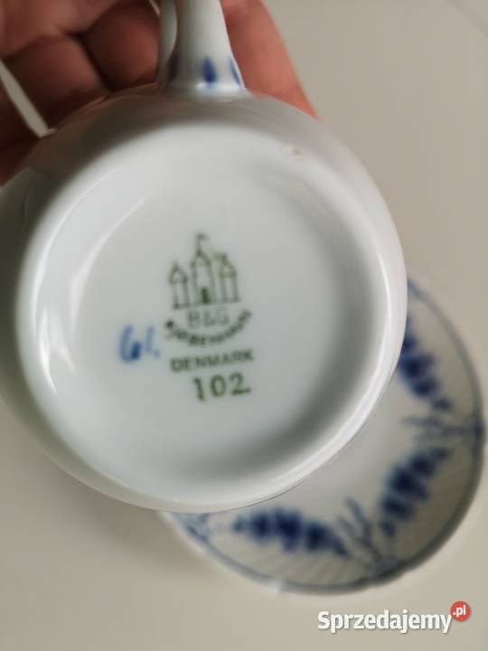 Filiżanka ze spodkiem Vintage Kopenhaga Porcelana i szkło Toruń