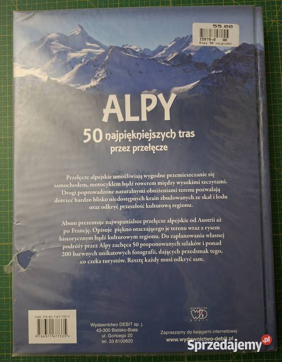 Alpy 50 najpiękniejszych tras przełęcze Książki i Podręczniki Kraków sprzedam