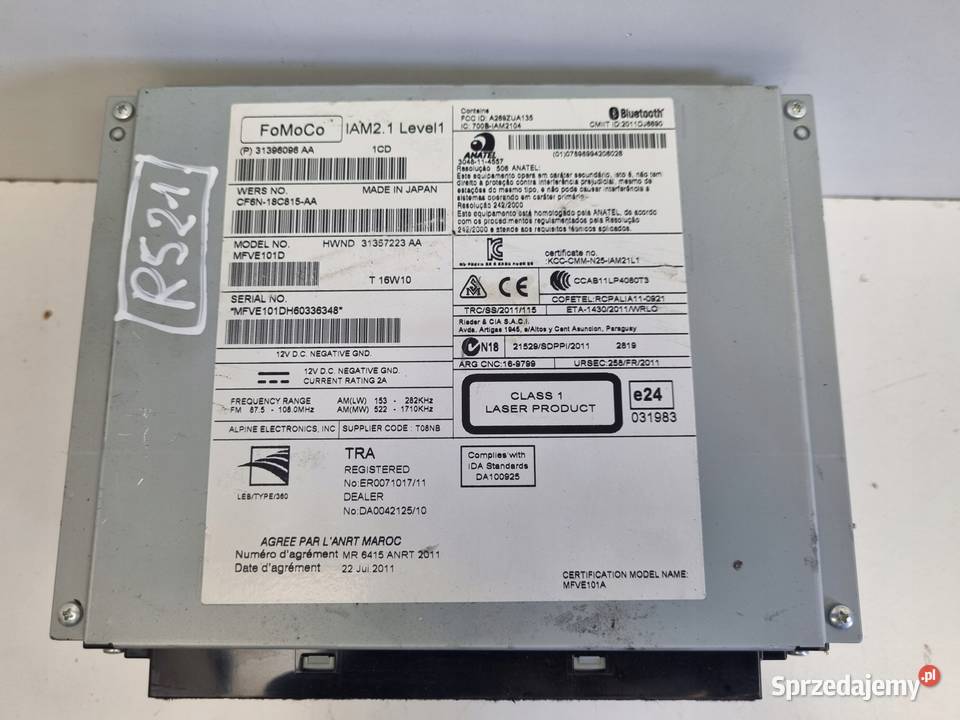 RADIO Volvo V40 II RADIOODTWARZACZ CD czytnik lubelskie Rudka