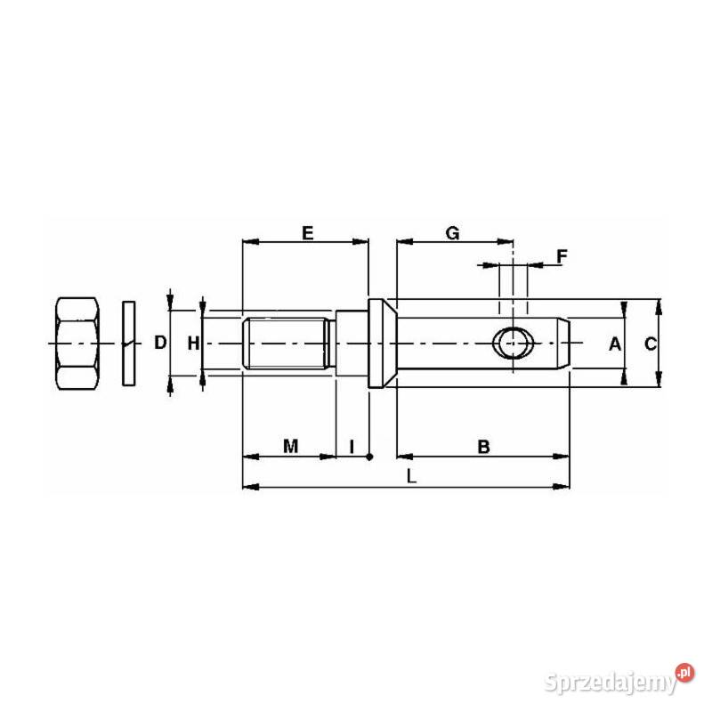 Sworzeń do wkręcenia 2228 00036 Rolnictwo sprzedam