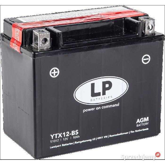 Akumulator motocyklowy Landport YTX12BS 12V 10Ah Ostrowiec Świętokrzyski