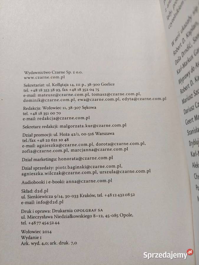 Martin Pollack Skażone krajobrazy Kraków sprzedam