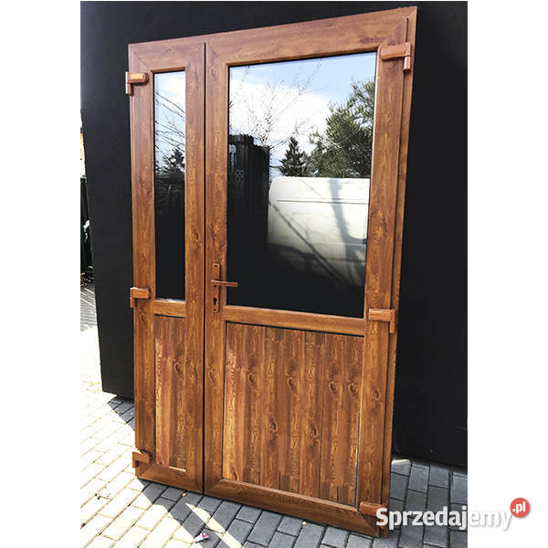 Nowe Drzwi PCV 180x210 złoty dąb wielkopolskie Poznań