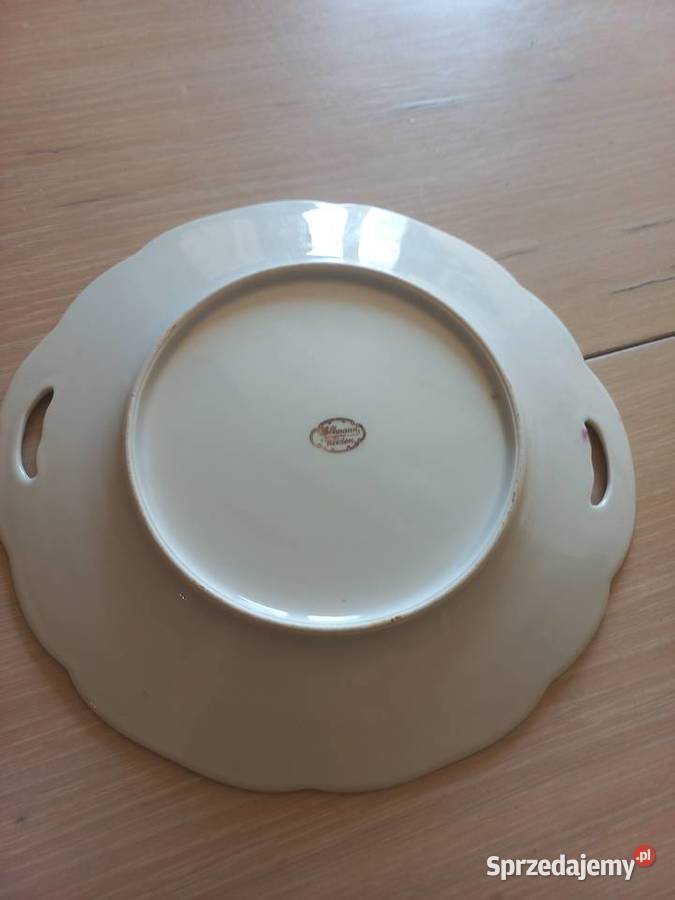 Talerz z rączkami Seltmann Weiden ręcznie Porcelana i szkło Piastów