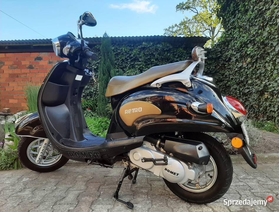 nowy skuter Romet Retro 6 50ccm 4t 2011r wielkopolskie Tuczno sprzedam