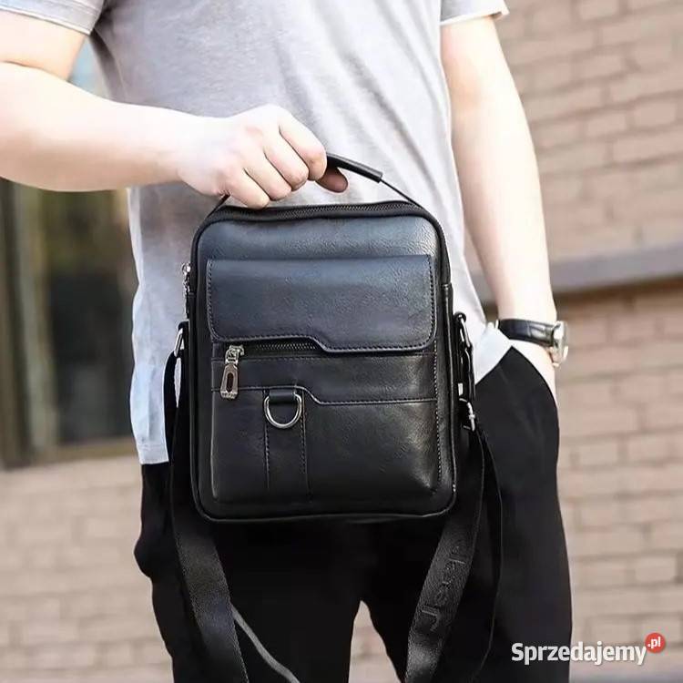 Torba męska listonoszka na ramie skórarzana Zawiercie