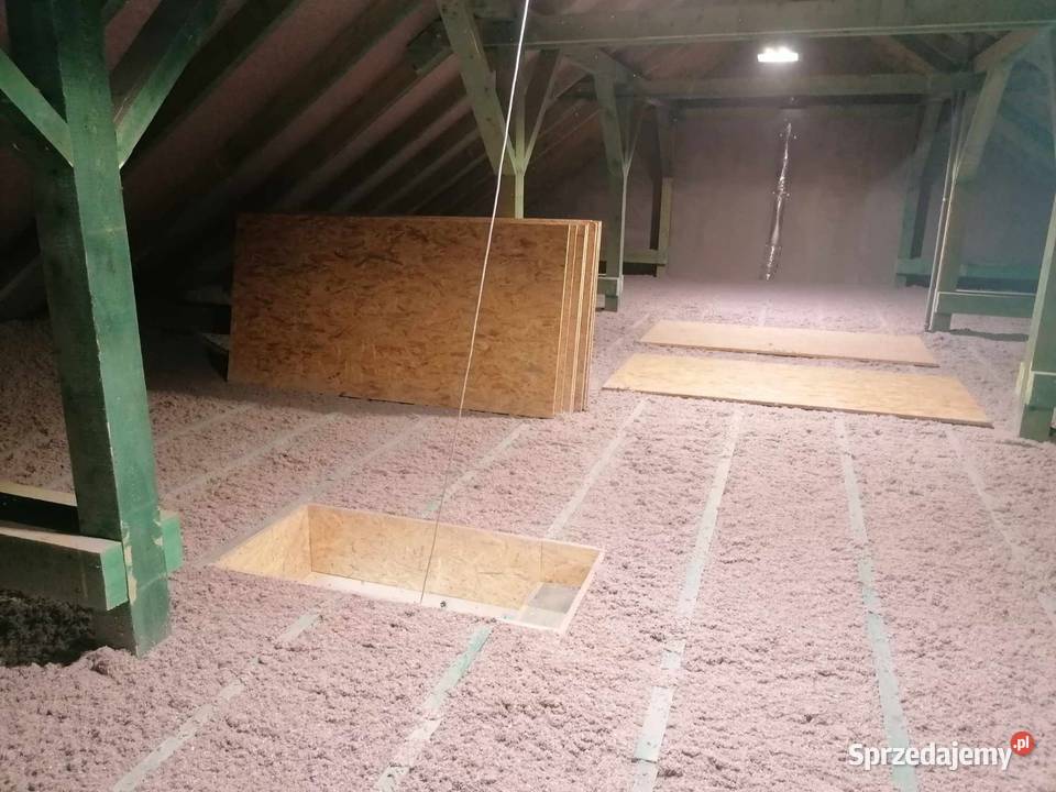 NAPRAWA DACHU KUNACH ocieplanie celulozą Warszawa