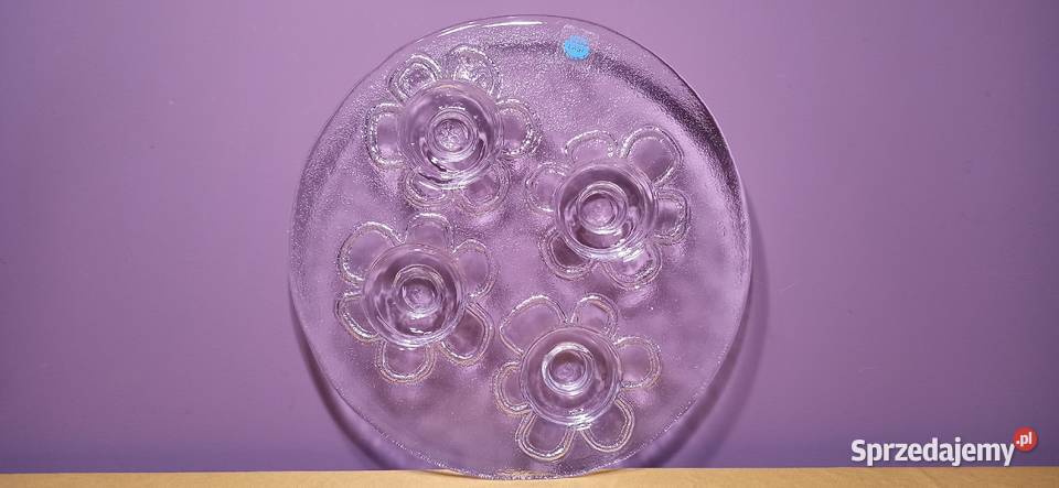 Finlandia szkło artystyczne MERI LASI świecznik Jasień