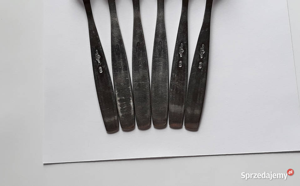 Widelce obiadowe 4 PASECZKI PASKI Gerlach Sztućce śląskie