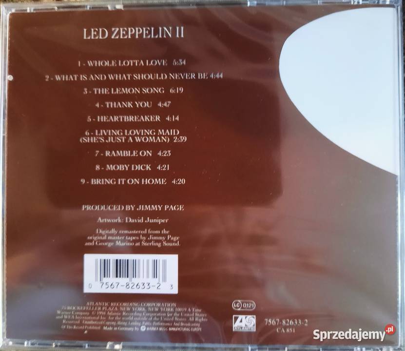Sprzedam Album CD Led Zeppelin II CD