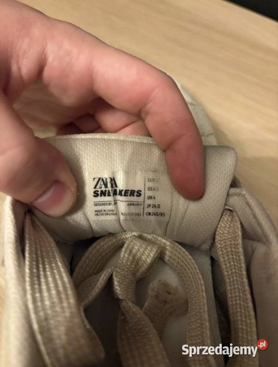 Zara Sneakers 37 bezowe sneakersy Obuwie sportowe Kraków
