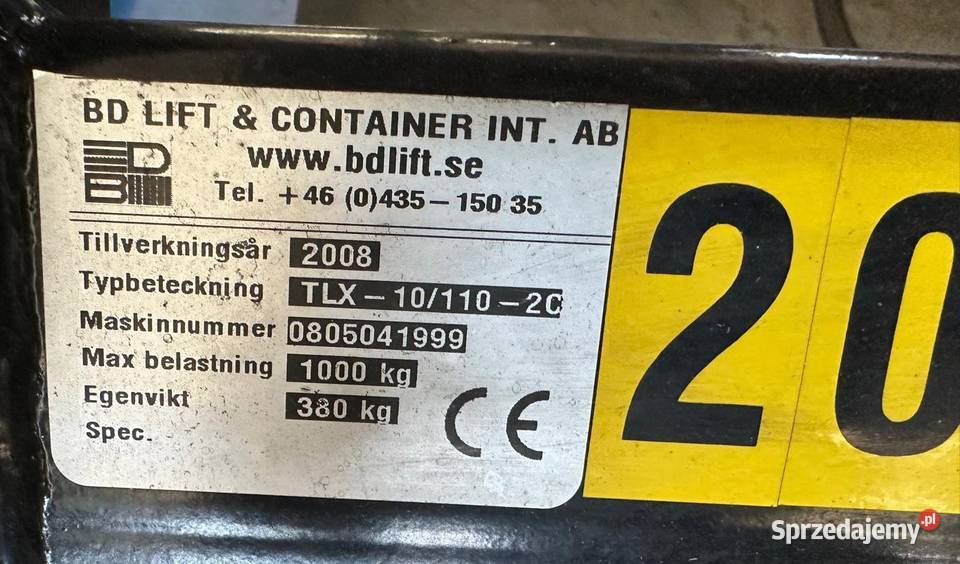BD LIFT stol krzyzakowy hydrauliczny A1 małopolskie Nowy Targ sprzedam