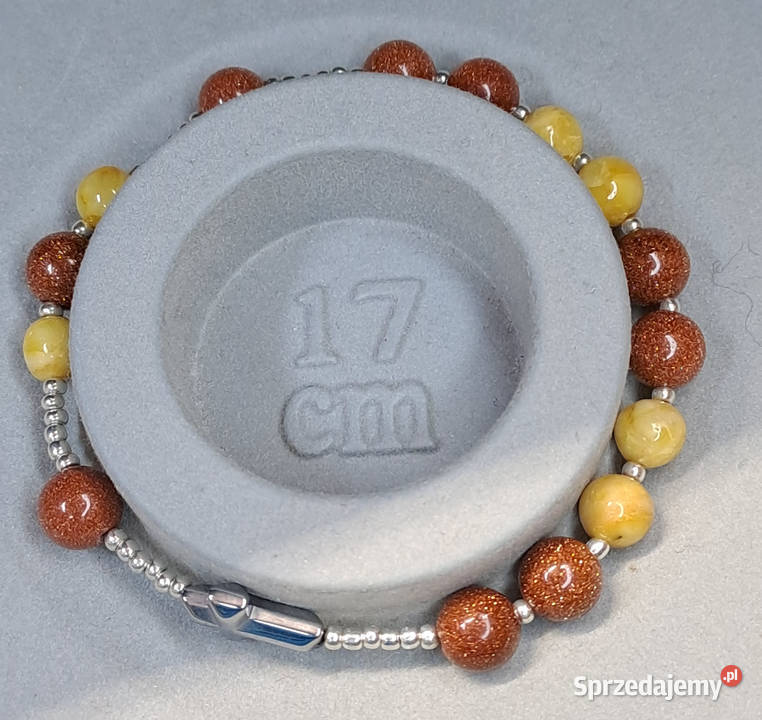 Bransoletka dziesiątka różańca BURSZTYN bałtycki Warszawa