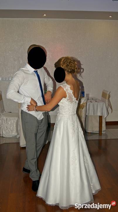 Przecudna suknia ślubna Agnes 11988 welon pomorskie