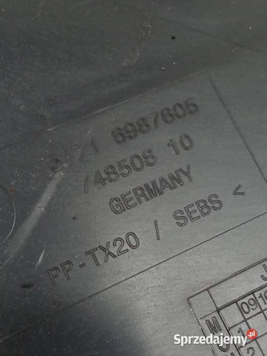 OSŁONA PODSZYBIA KOMORY SILNIKA GÓRNA KPL osobowe