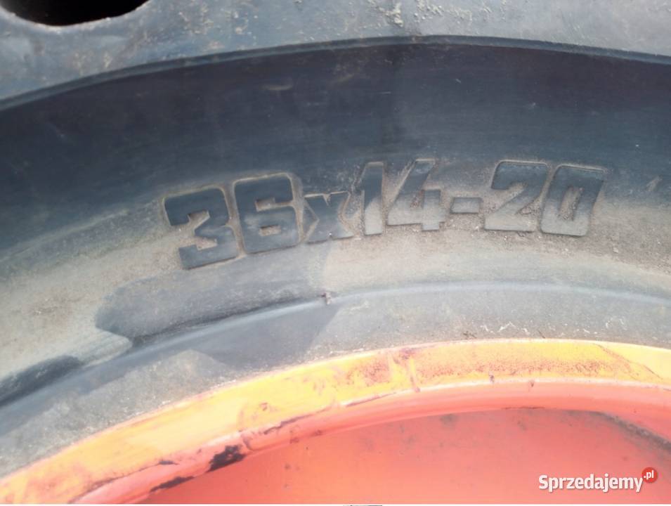Koło Pełne Bobcat 36x14 R 20 Opona Ecr 36 X 14 nieuszkodzony Maszyny rolnicze