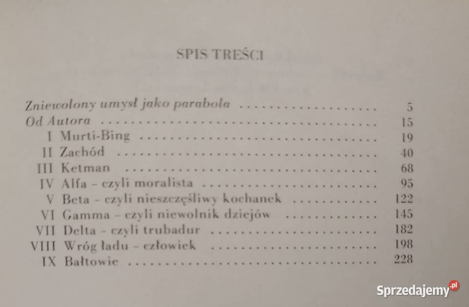Zniewolony Umysł Czesław Miłosz Pozostałe Książki i Podręczniki Gdańsk