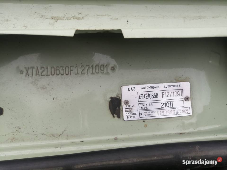 ŁADA 2106 1984r bez rdzy 55KM Słubice