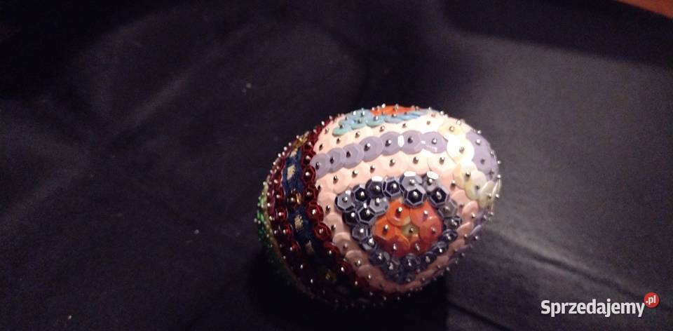 Jaja cekinowe 10 Czarna