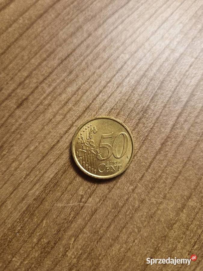 Moneta kolekcjonerska 50 centów Włochy 2002 Radłów