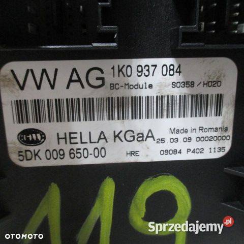 MODUŁ KOMFORTU VW AUDI SEAT 1K0937084 Rakoniewice