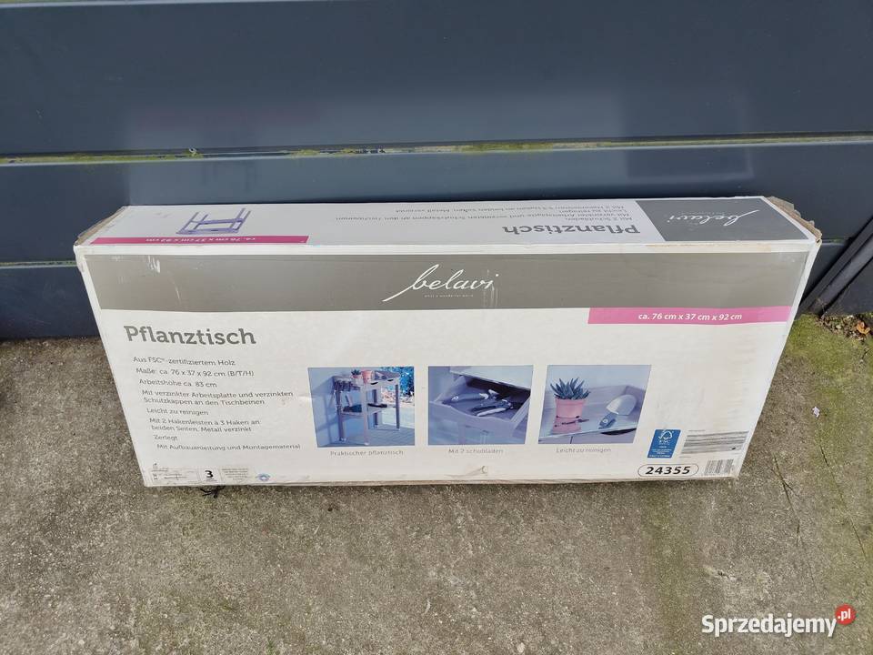 Stolik do przesadzania kwiatów ogrodniczy Aleksandrów Łódzki