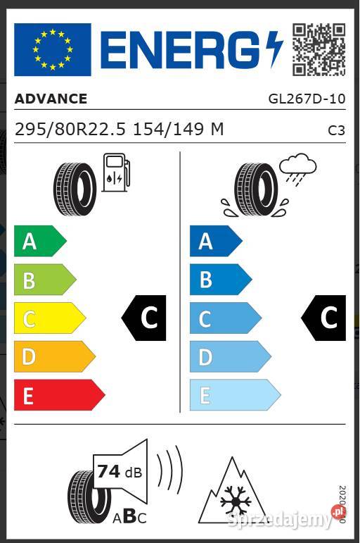 ADVANCE GL267D 29580 R225 Opony napędowe kostka 80 Zarębki