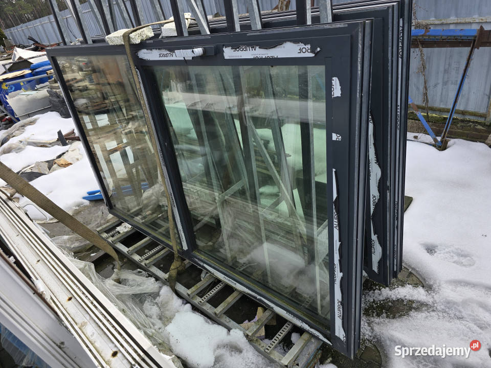 Okno aluminiowe NOWE FIXU 2280x1360 3 sztuki 9 Rudolfowo sprzedam