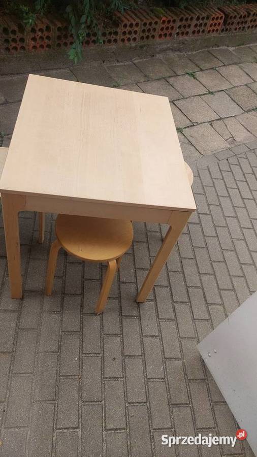 Stół Ikea Ekedalen plus taborety Ikea Frosta Stoły wielkopolskie Poznań
