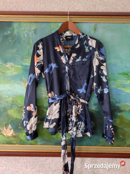 atłasowa bluzka wiązana elegancka wizytowa Kielce